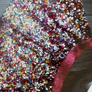 Bright and fun sequin girls casual skorts